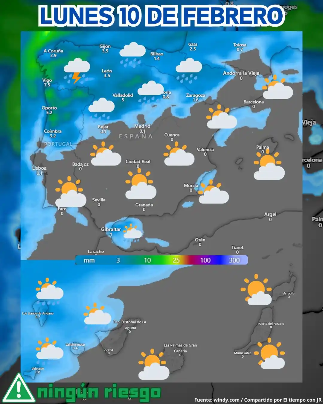 🔵El tiempo con JR | Canal Oficial Jorge Rey 📢 post