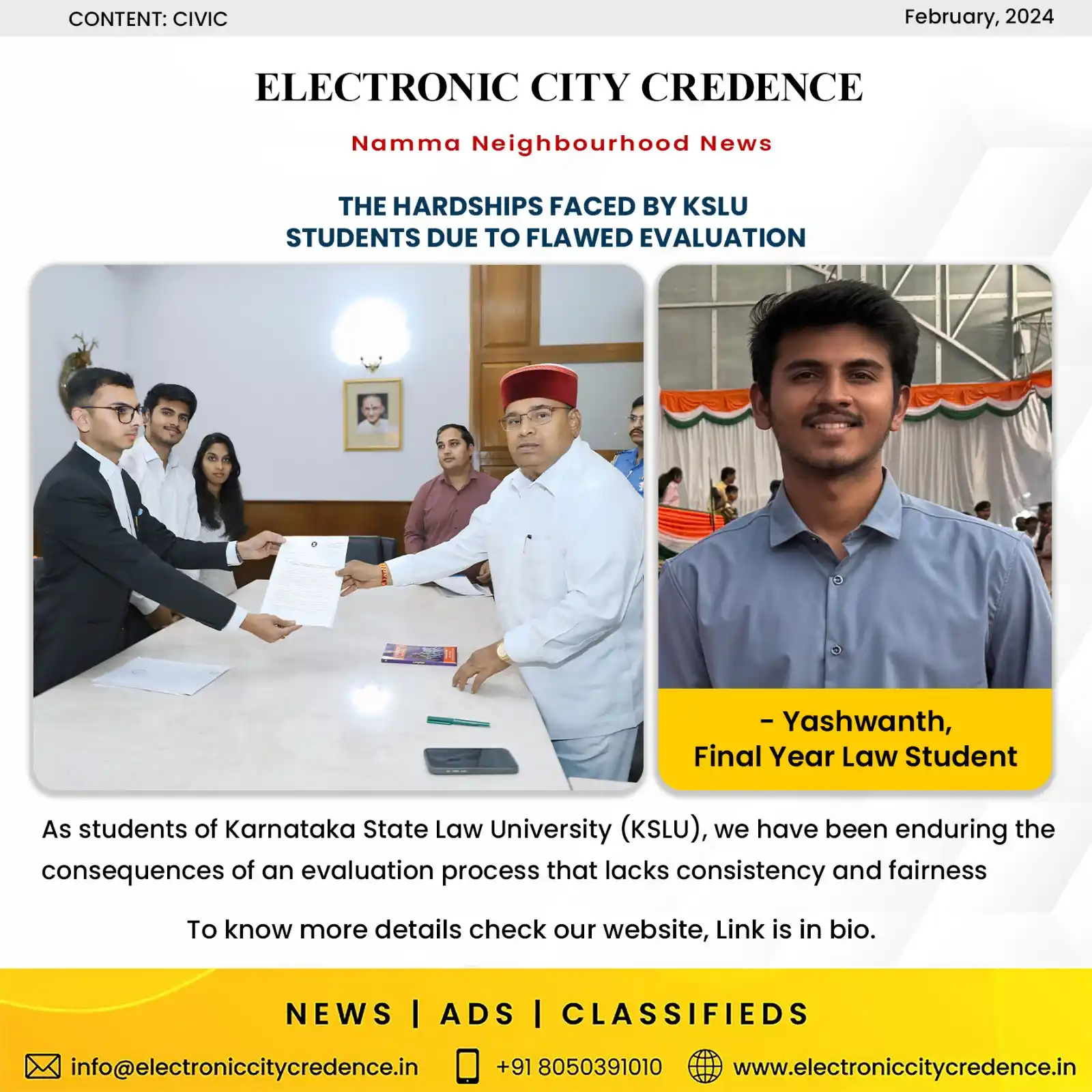Electronic City Credence post