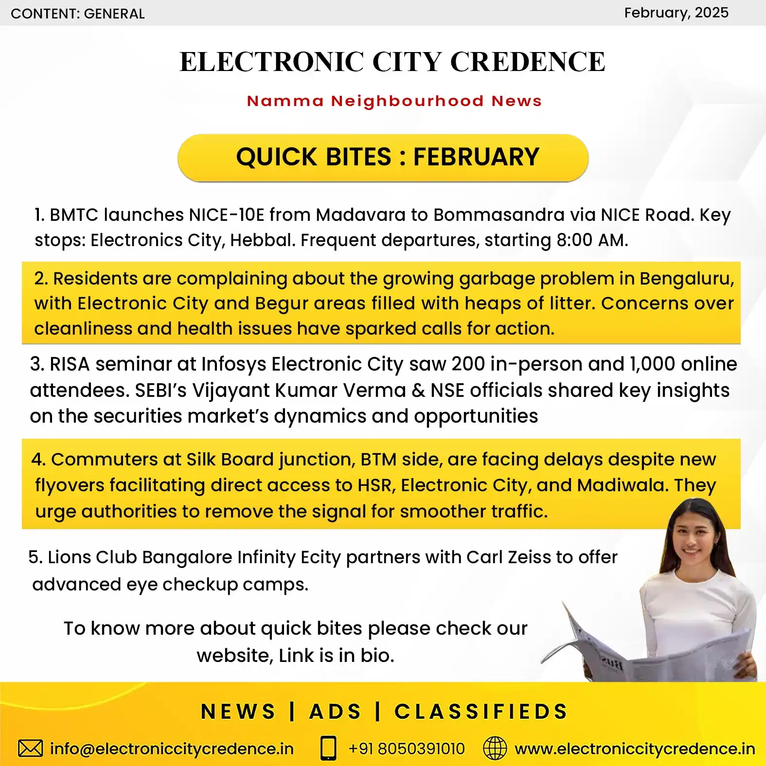 Electronic City Credence post