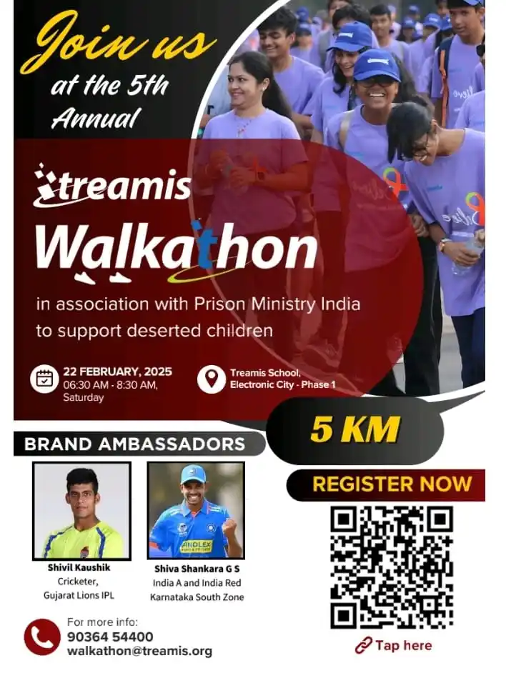 Image from Electronic City Credence: 🏃♂🚶♀ Join the 5th Annual Treamis Walkathon for a Cause! 🚶♀🏃♂ ...