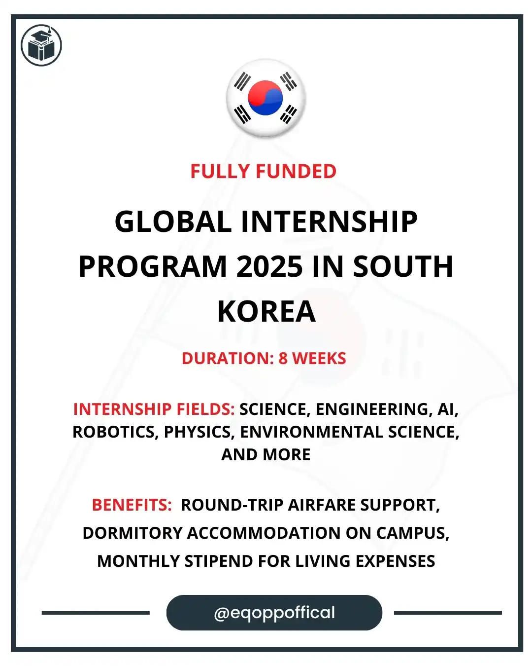 Image from Equal Opportunities: Global Internship Program 2025 in South Korea | GIST Internships Appl...