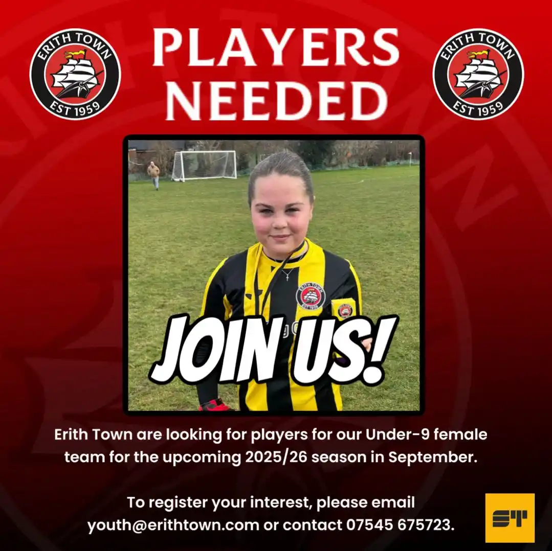 Image from Erith Town FC: ✍️ | WE NEED YOU Plans are in place, and we are looking to recruit fo...