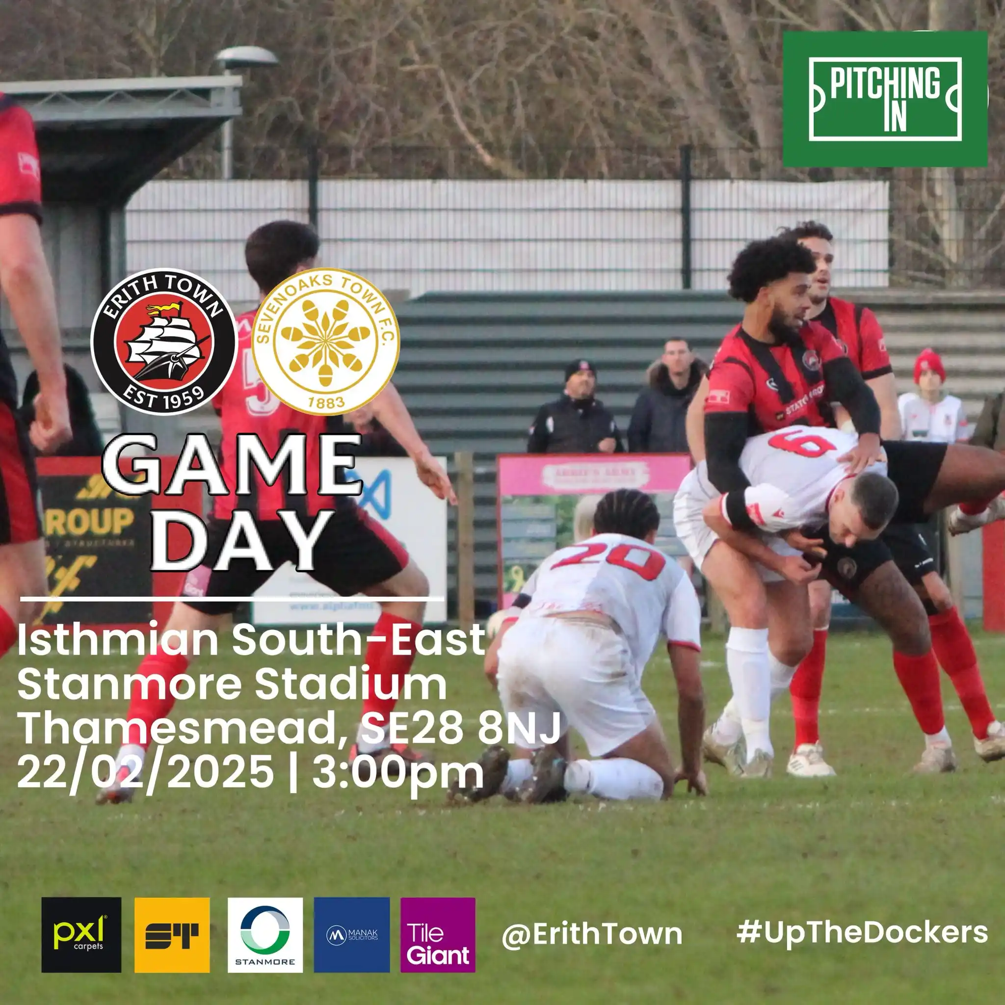 Image from Erith Town FC: 🧱 | GAME DAY It’s Saturday, you know what that means? Sevenoaks Tow...