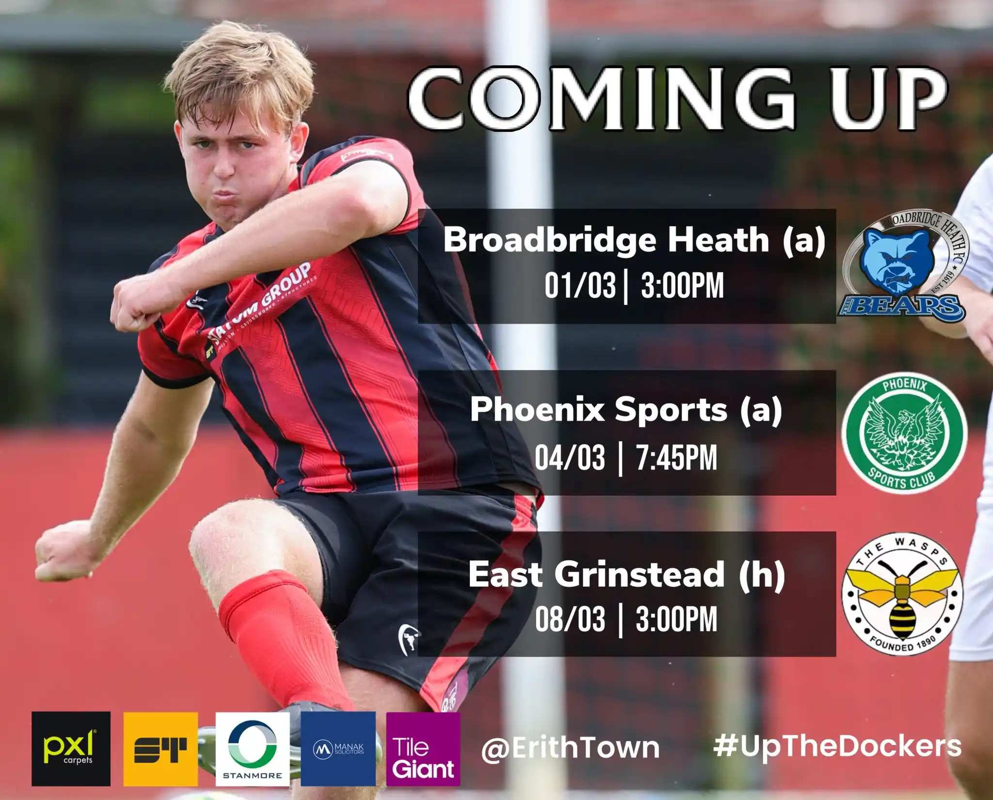 Image from Erith Town FC: 📅 | COMING UP It’s a busy few days for <a class="text-blue-500 hover...