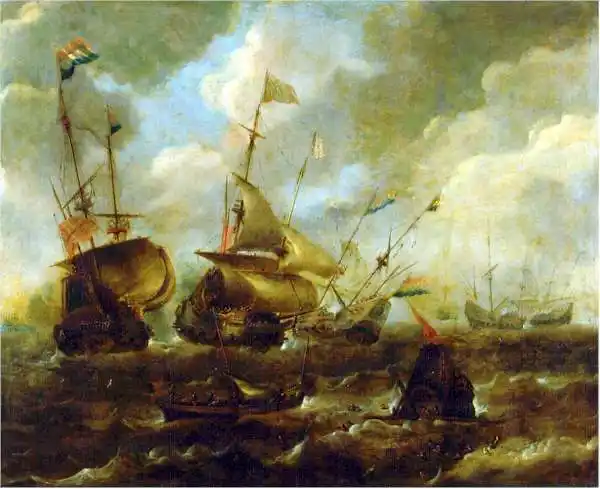 Image from 🇪🇸 Gestas de España 🇪🇸: Tal día como hoy, en 1637, tuvo lugar la batalla naval de Lizard Point...
