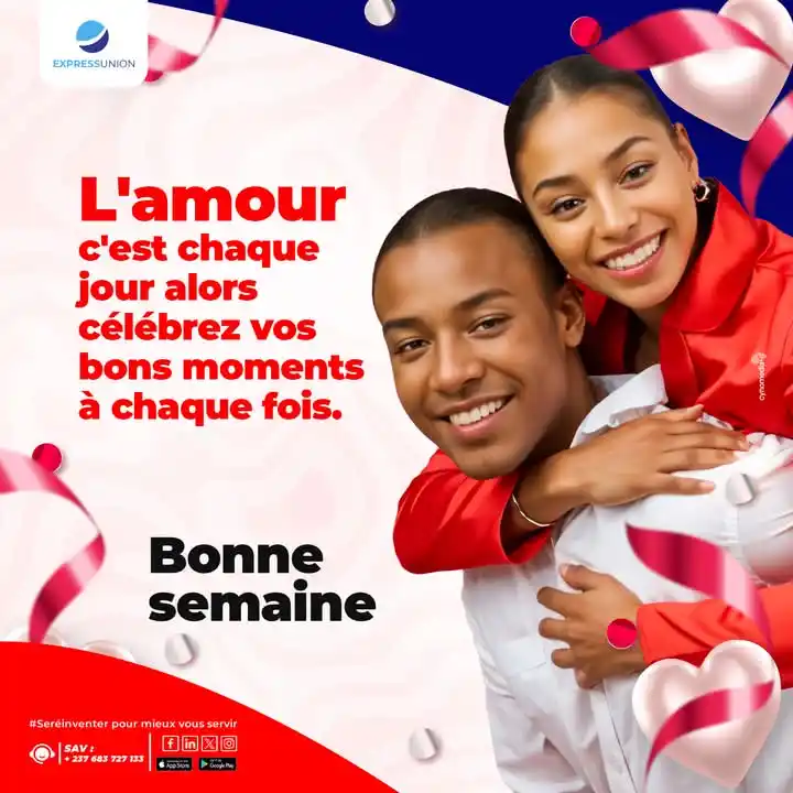 Image from Express Union Finance SA: Vive la semaine de l'amour💕 <a class="text-blue-500 hover:underline c...
