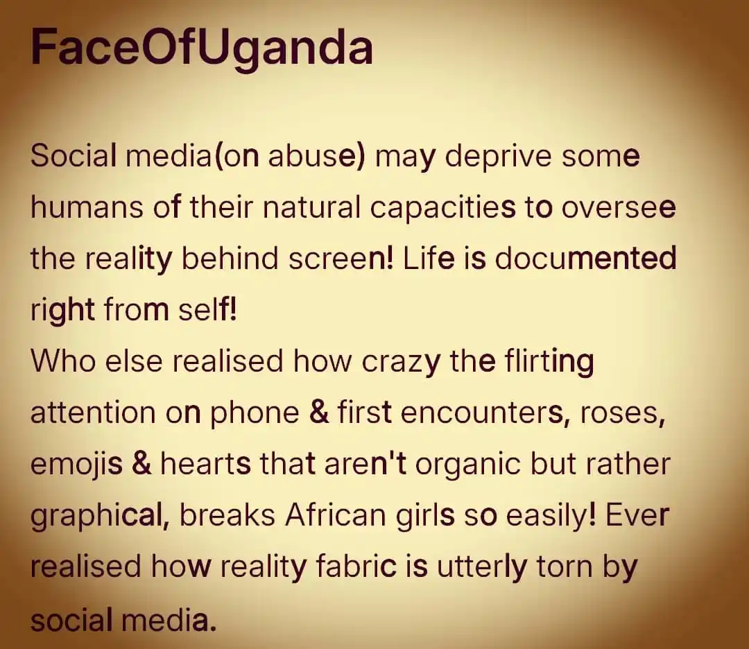 FaceOfUganda post