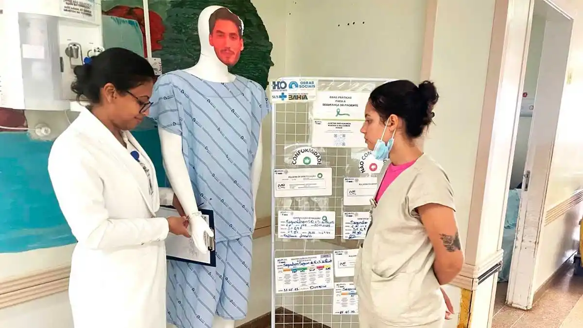 Image from Fala Barreiras, Portal de Notícias: *HOSPITAL DO OESTE REFORÇA SEGURANÇA DO PACIENTE COM NOVO PROJETO* _Ho...