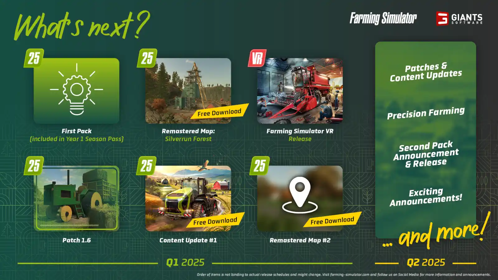 Image from Farming Simulator: 🧑‍🌾 Big things are growing in FS25 this year! New patches, packs, Pr...
