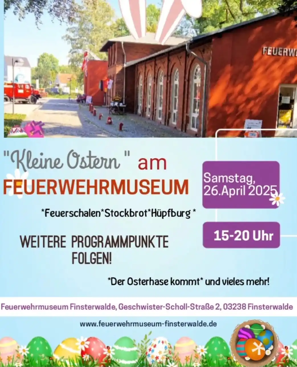 Image from Feuerwehrmuseum Finsterwalde: *UNSERE 🐣 "Kleine Ostern"🥚AM FEUERWEHRMUSEUM* In diesem Jahr finde...