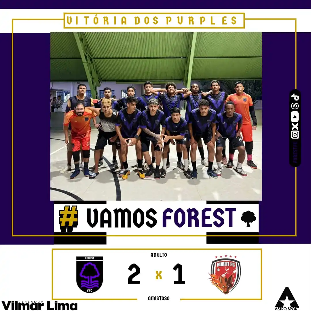 Image from Forest FC | OFICIAL: VITÓRIA DOS PURPLES DE VIRADA! Forest 2️⃣ x 1️⃣ Buriti ⚽ Lucas Gabri...