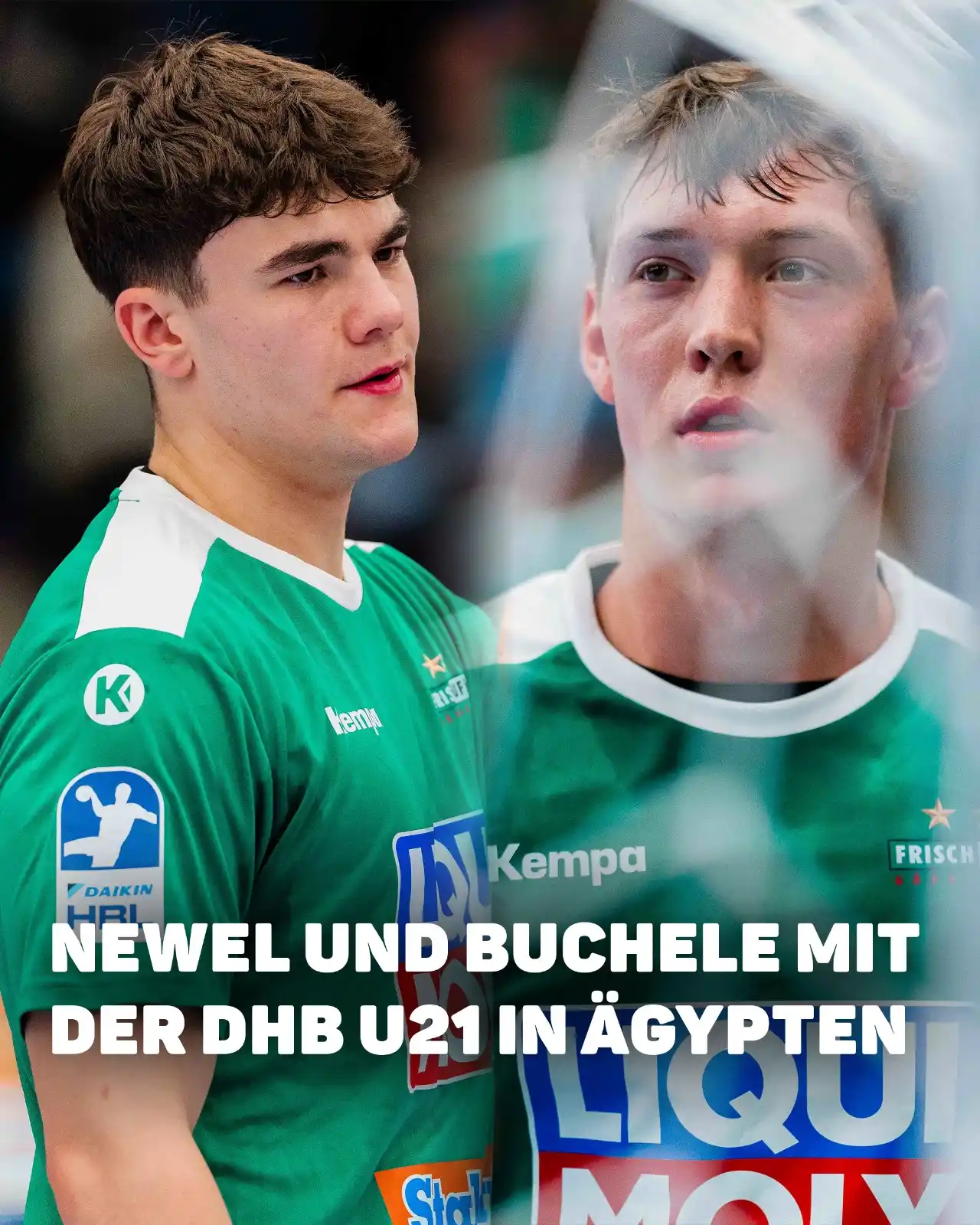 Image from FRISCH AUF! Göppingen: Elias Newel und Julian Buchele gehören zum 16-köpfigen Aufgebot der 🇩...