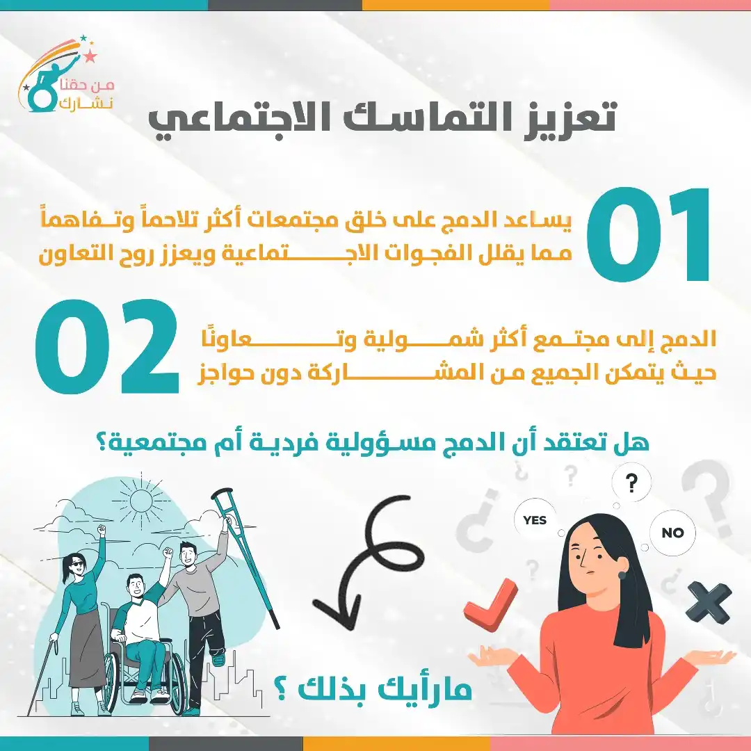 Image from فريق معاً المجتمعي: عندما نزيل الحواجز نبني مجتمعات أكثر تلاحما وتعاونا، حيث يشارك الجميع ...