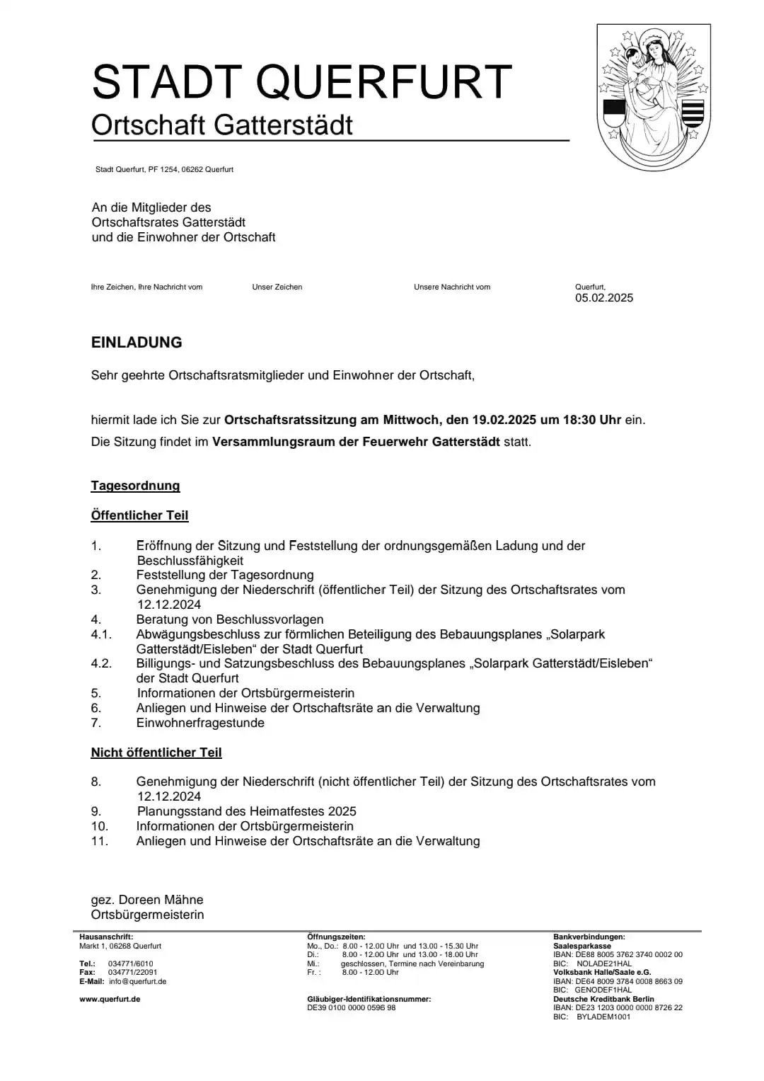 Gatterstädt post