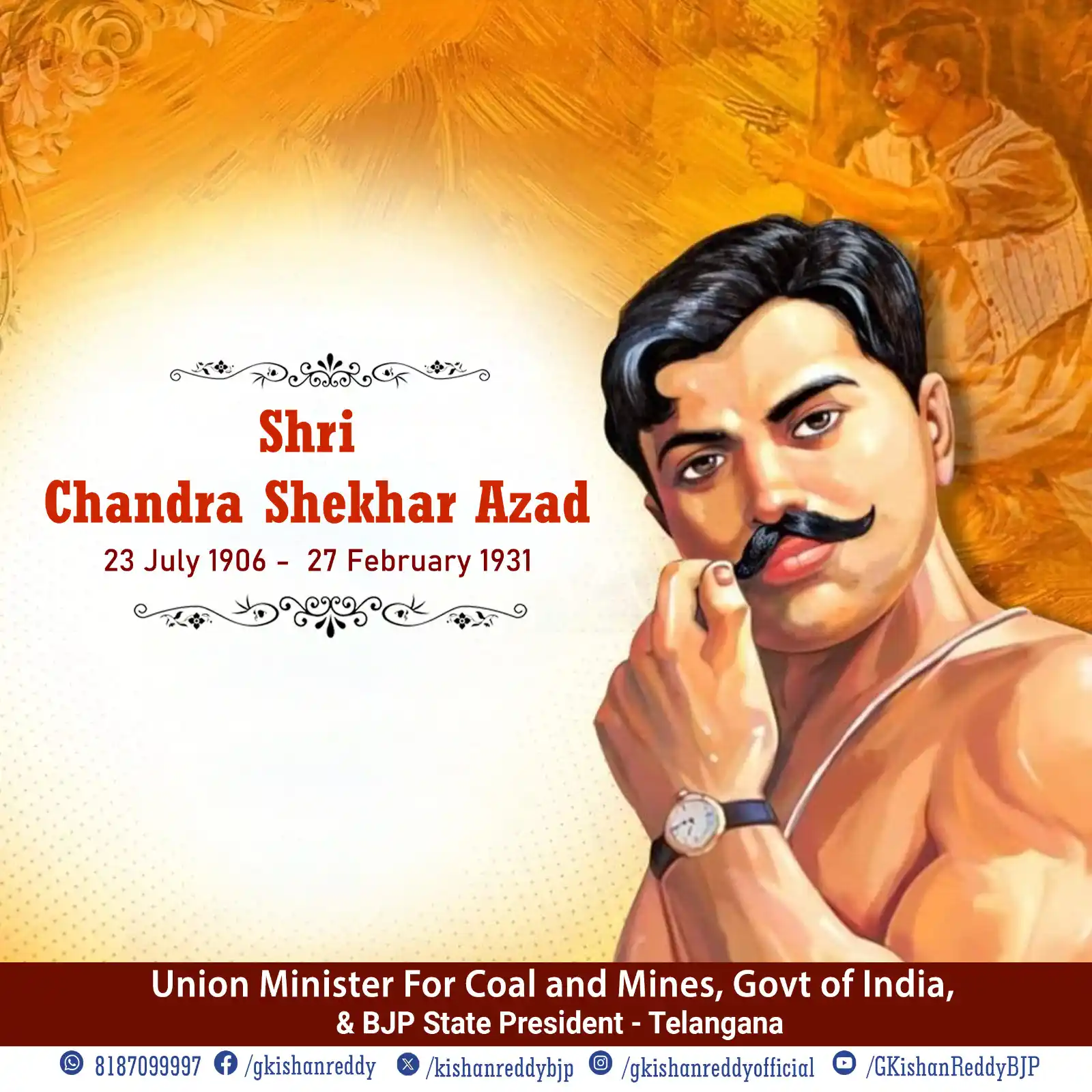 G.Kishan Reddy post