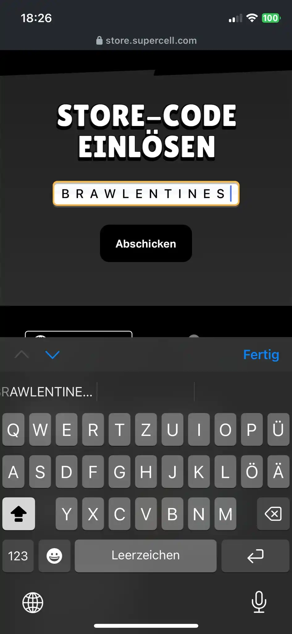 Image from ńxno.🦇: Mit dem Store-Code „BRAWLENTINES“ im Supercellstore ist es jetzt mögli...