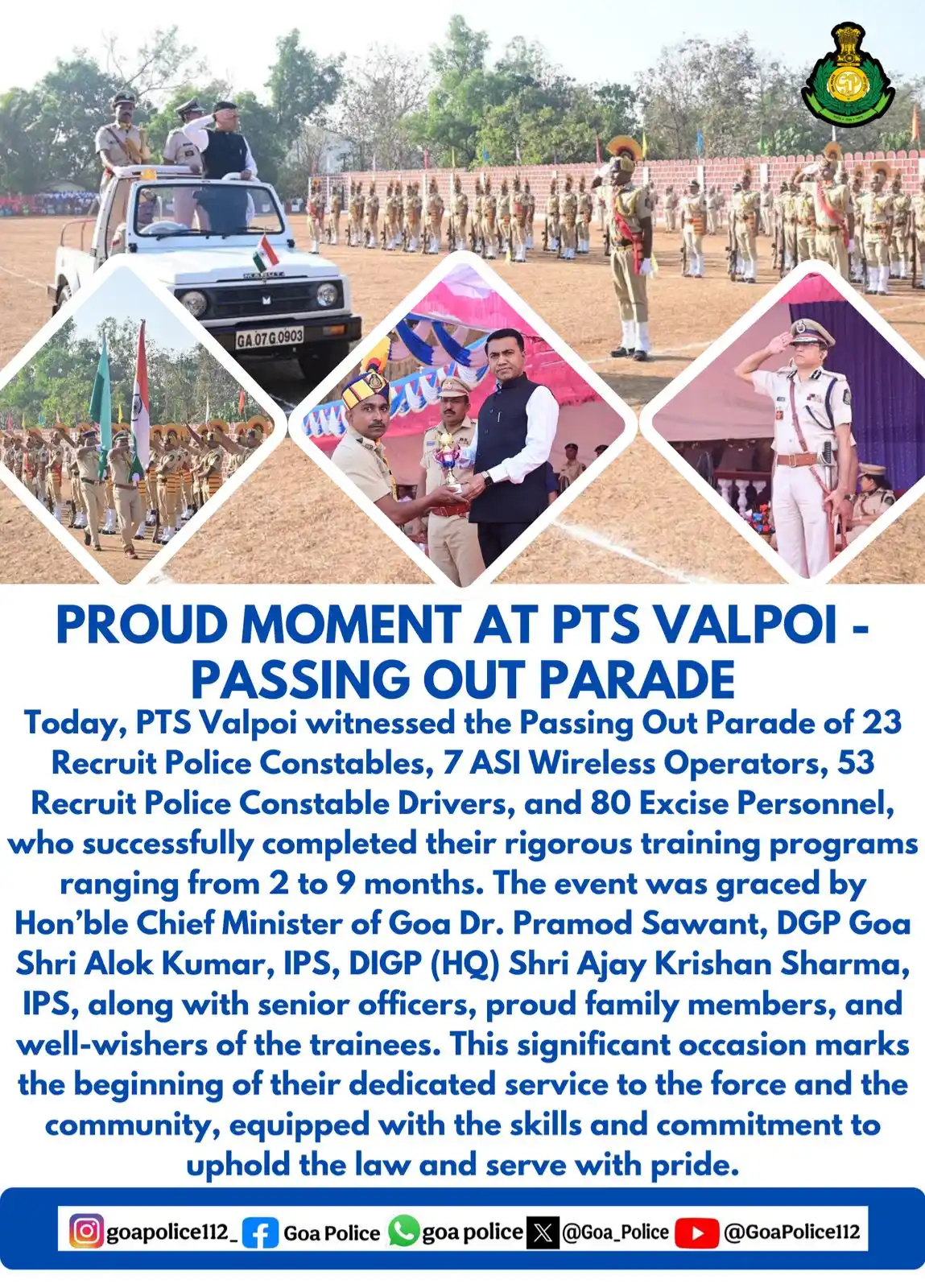Goa Police post