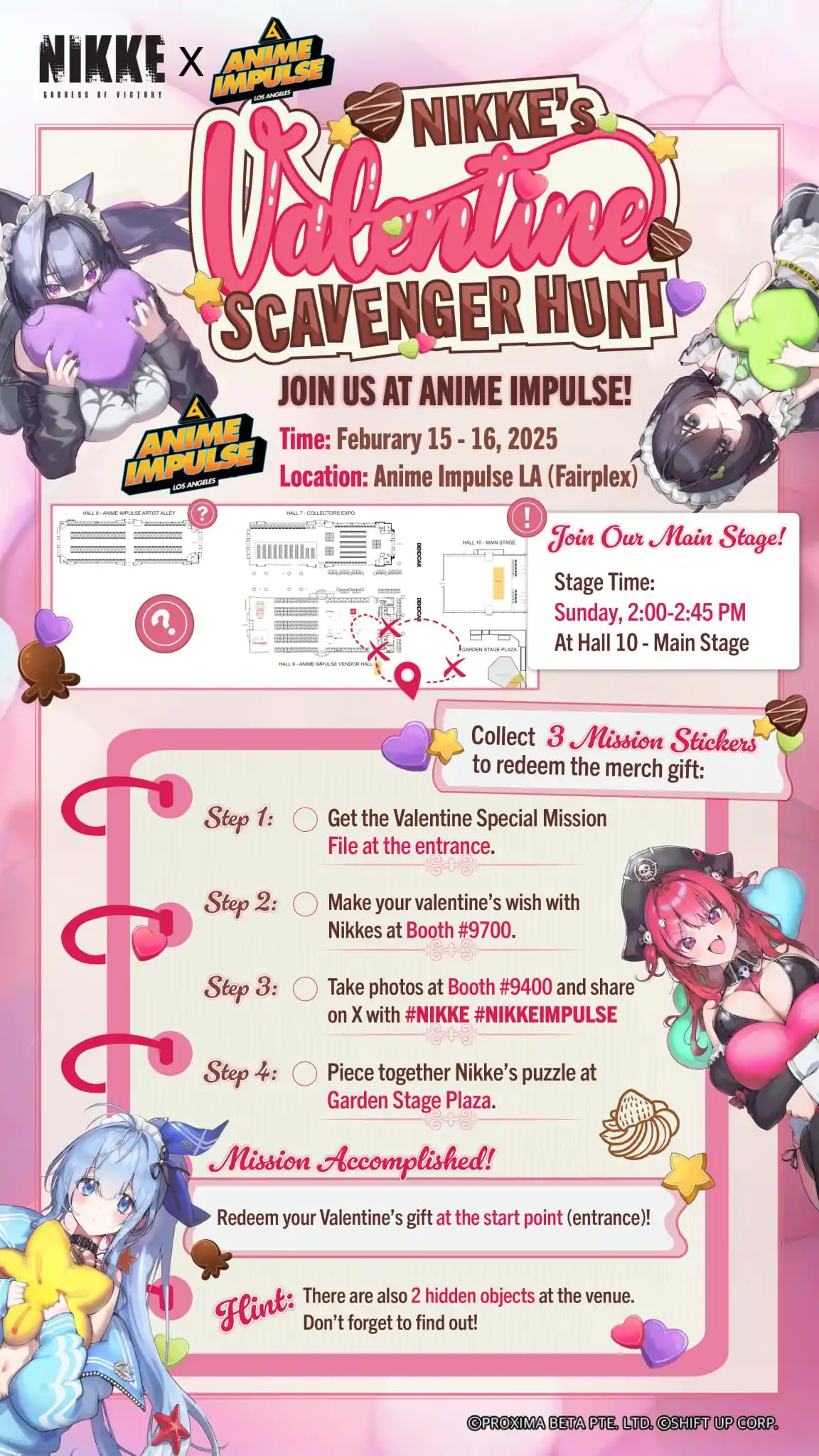 Image from GODDESS OFVICTORY:NIKKE: Commanders, join us at Anime Impulse LA for the Valentine's Day Scaven...