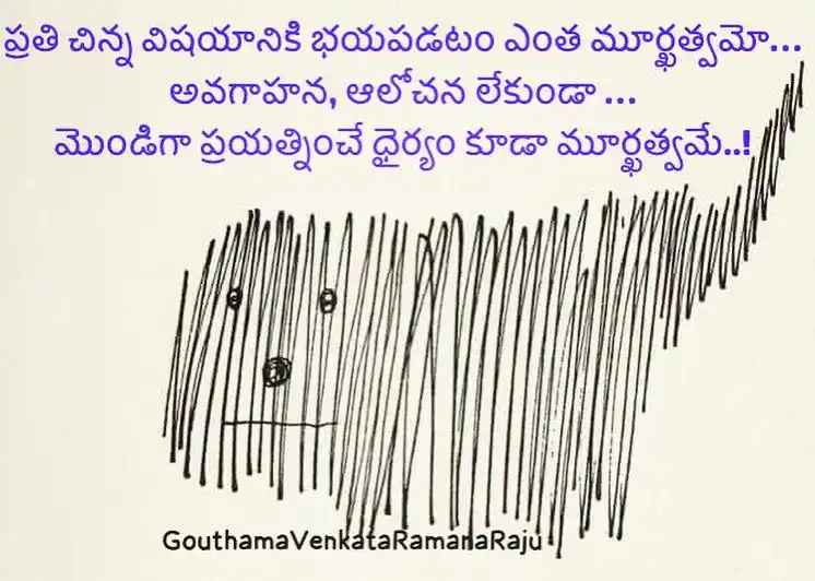 Image from GouthamaISM: ఎవరికో జరిగిన సంఘటనలు మనకీ జరుగుతాయని భయపడుతూ ఉంటే జీవితంలో మనశ్శాంతి ...