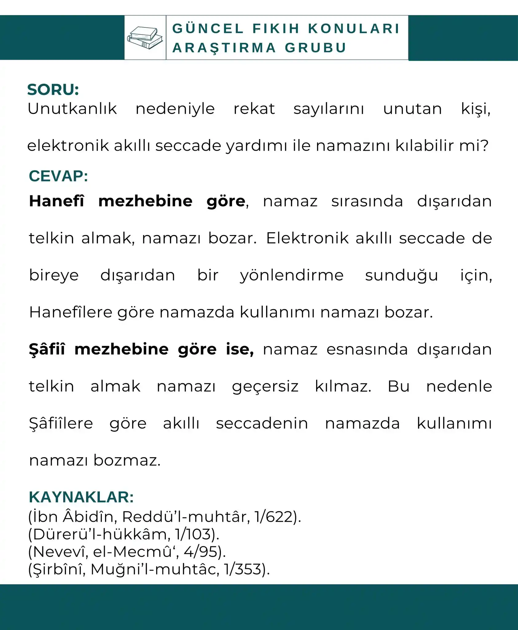 (Güncel Fıkıh Konuları) فقه النوازل  post
