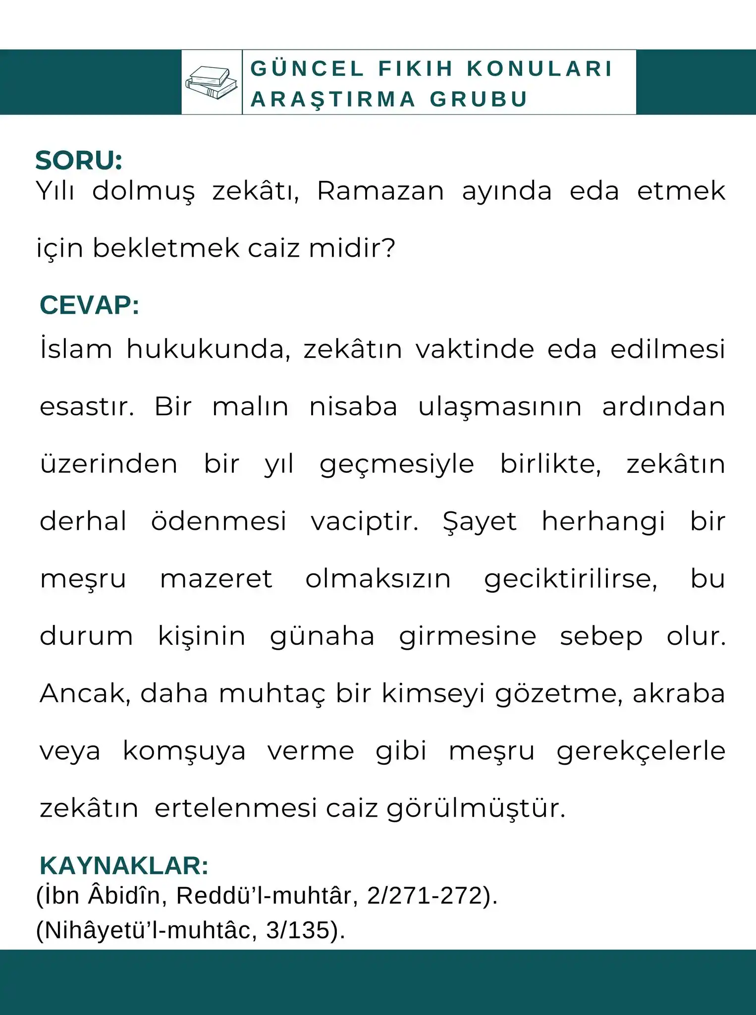 (Güncel Fıkıh Konuları) فقه النوازل  post