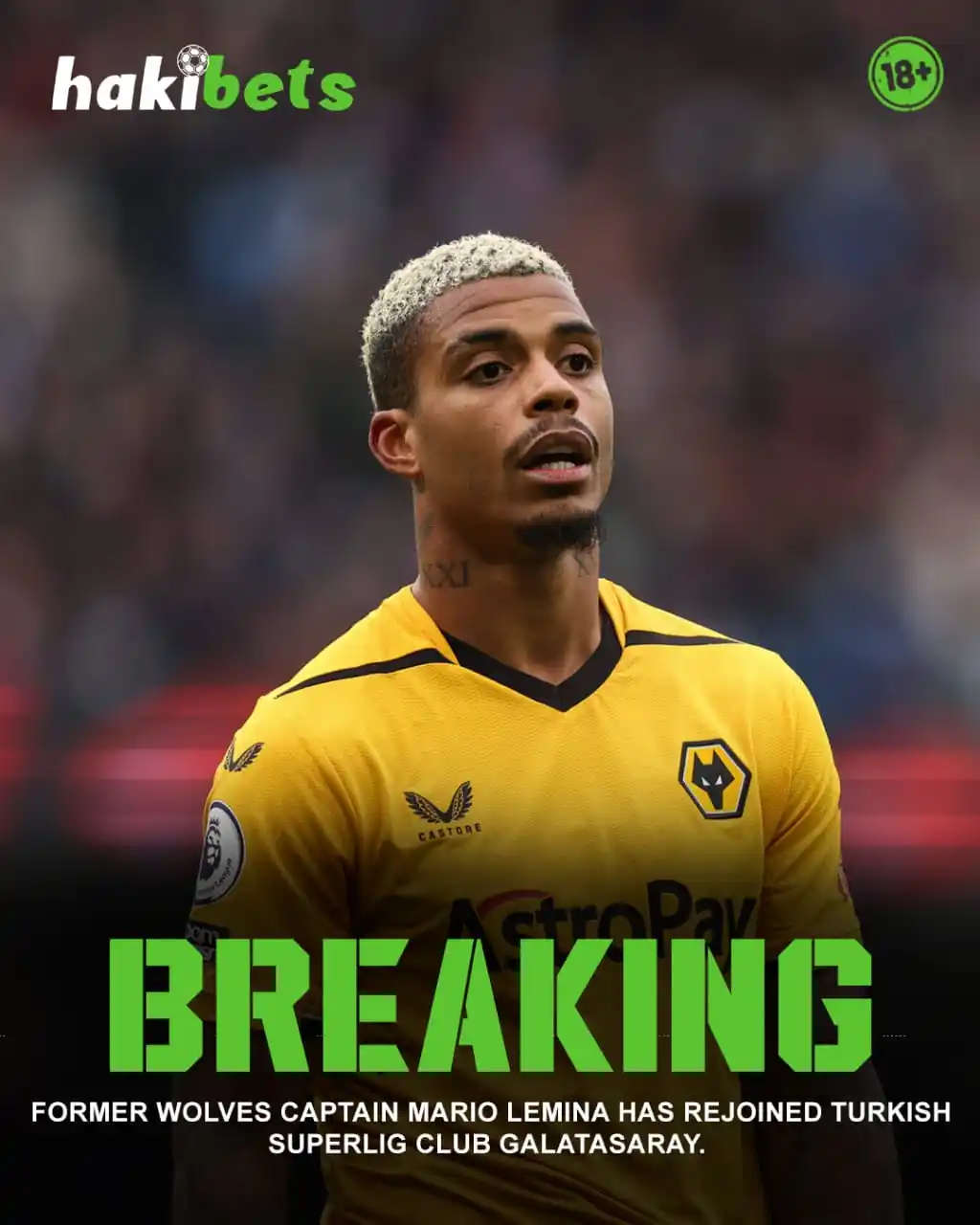Image from Hakibets Kenya: BREAKING!!! Mario Lemina is back in Turkey! Galatasaray adds a powerho...