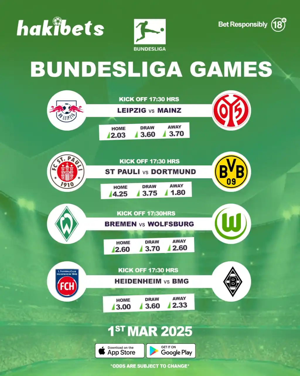 Image from Hakibets Kenya: 🔥 Bundesliga Top Games Tonight! 🔥 ⚽ Bayern Munich vs. RB Leipzig – ...