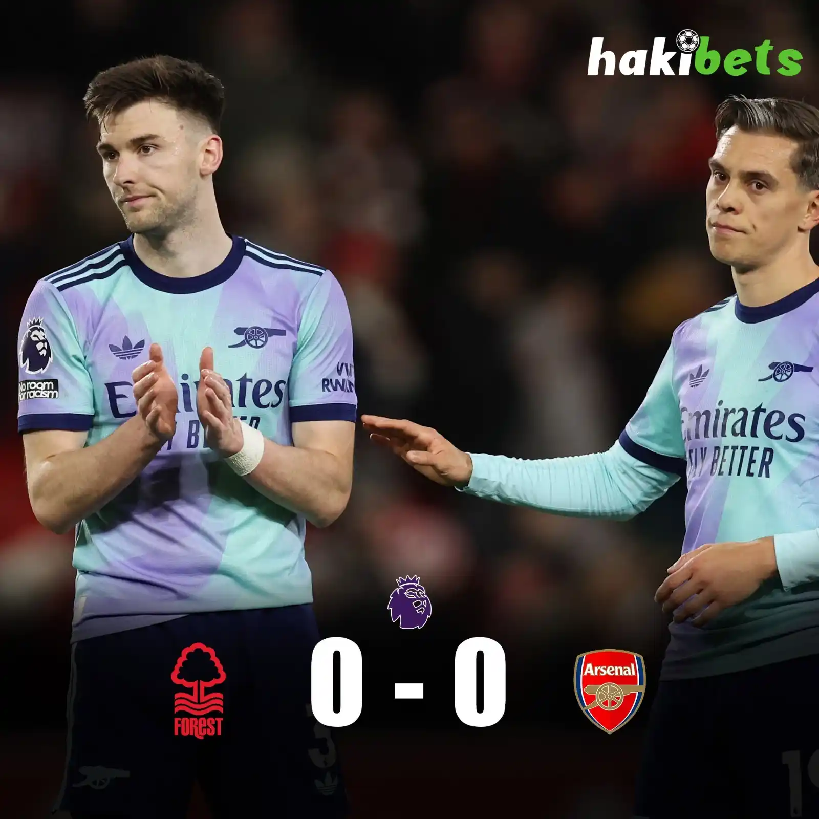 Image from Hakibets Kenya: ⏹️ Full-time: Nottingham Forest 0-0 Arsenal A frustrating night for t...