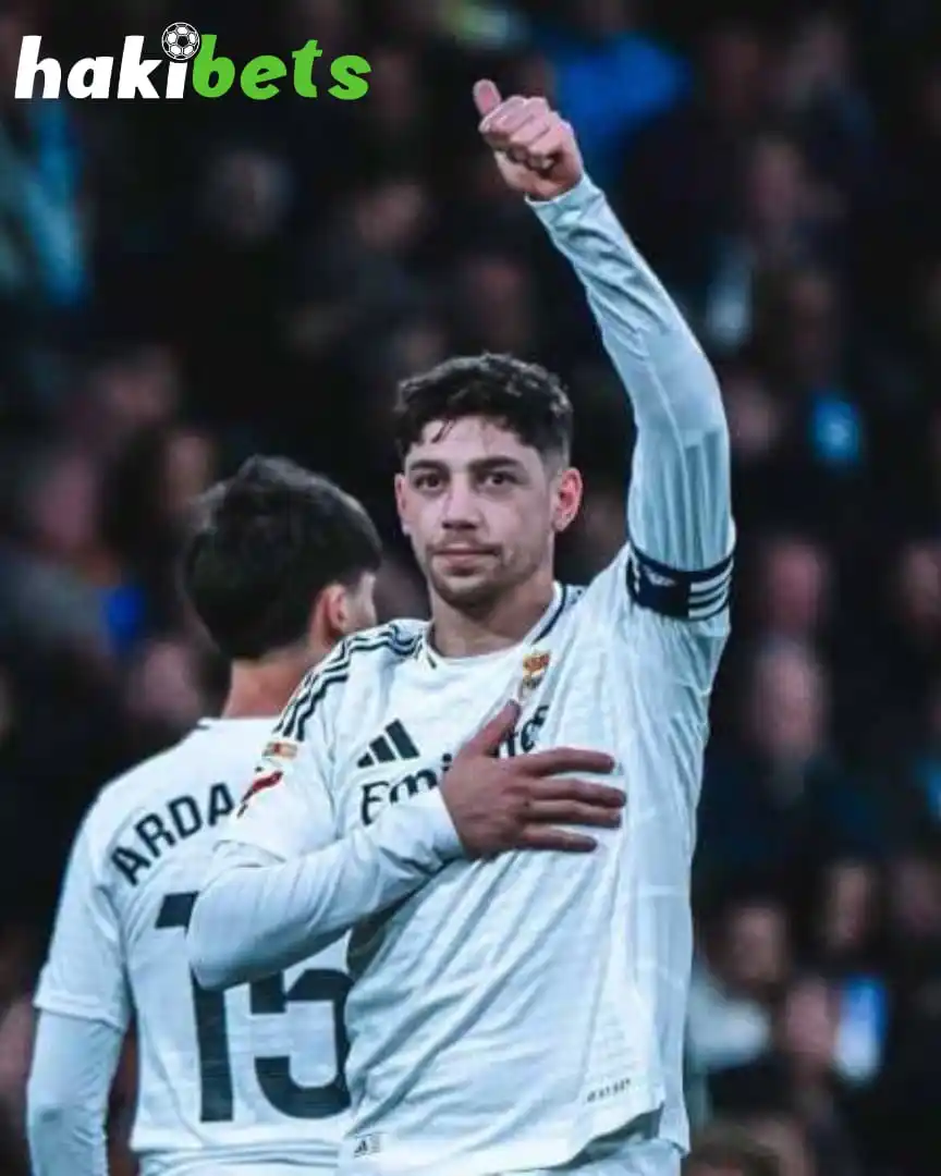 Image from Hakibets Kenya: 🚨🇺🇾 Ancelotti confirms: “Fede Valverde will NOT play tomorrow. He’...