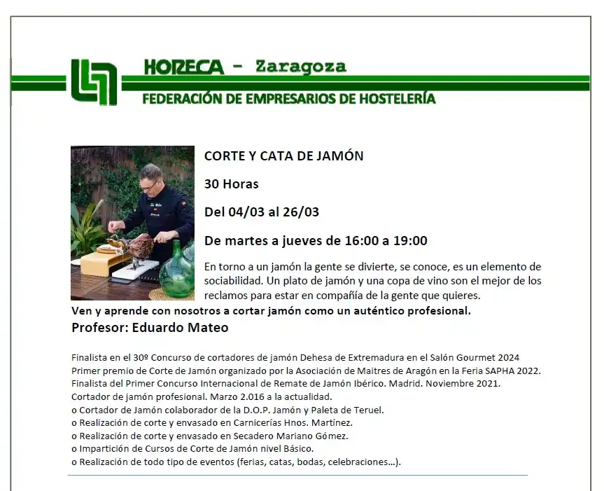 Horeca Formación Y Empleo post