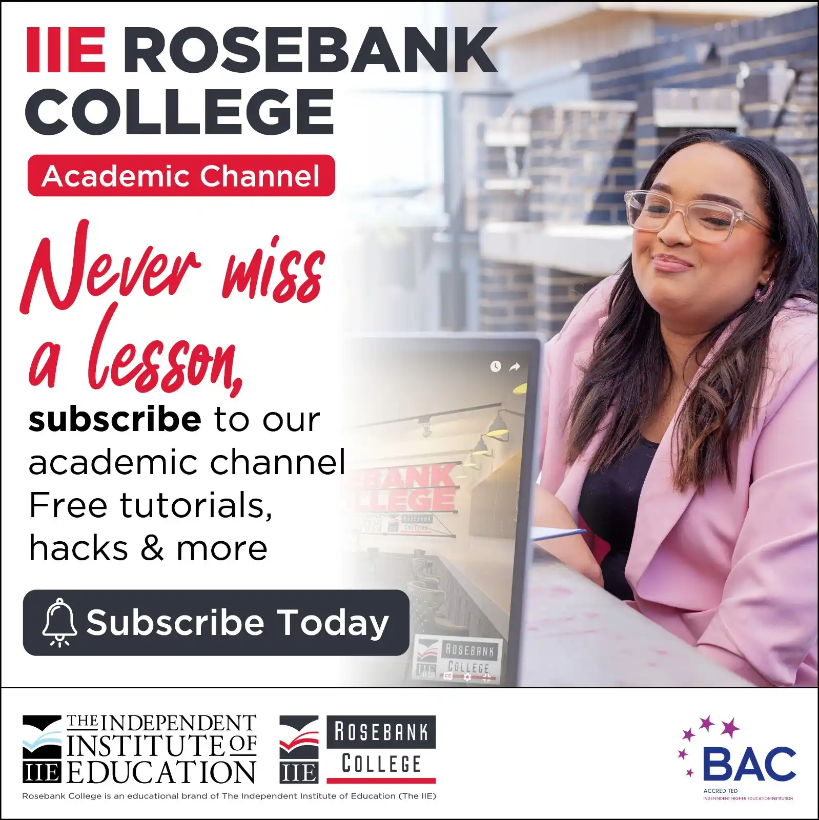 Image from IIE Rosebank College: Academic Channel | IIE Rosebank College Academic channel is designed t...