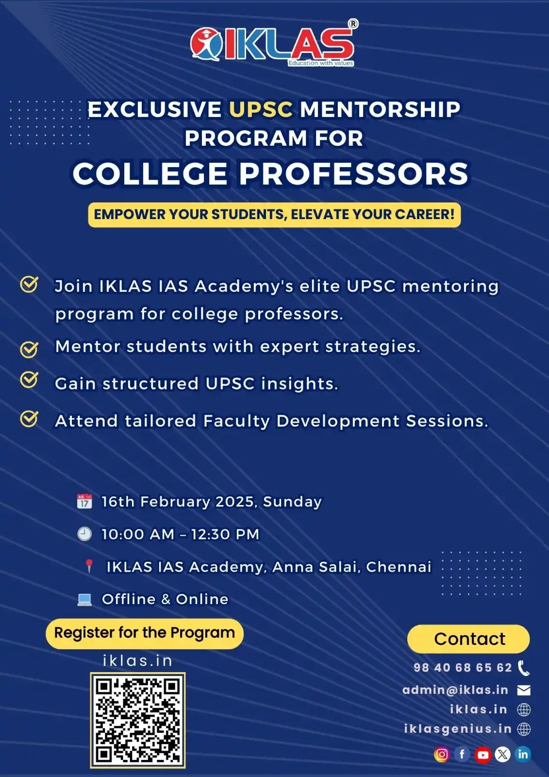 IKLAS IAS ACADEMY post