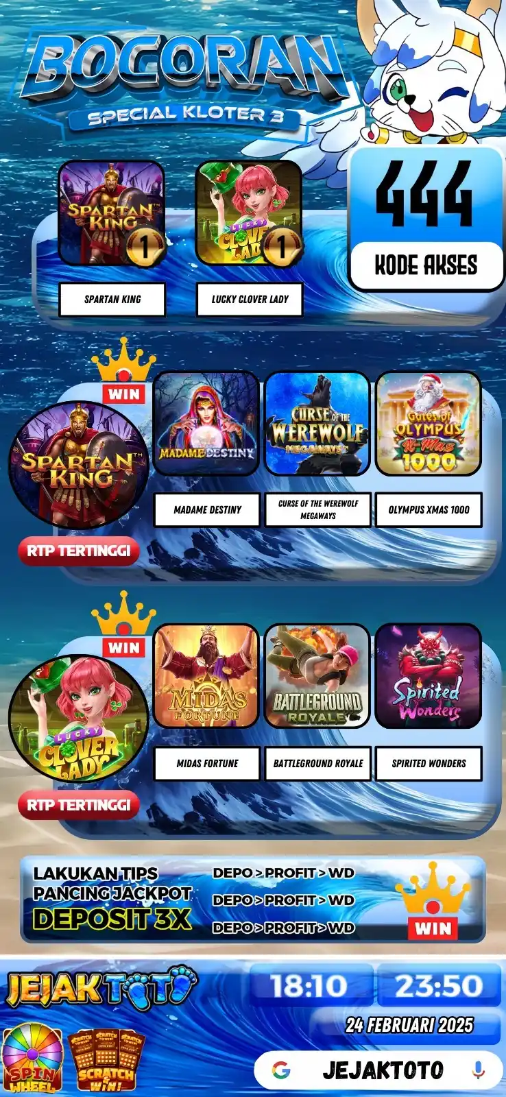 Image from INFO GACOR JEJAKTOTO: 🎰 MALAM INI BANJIR WEDE DI GAME GACOR KLOTER 3! 🎰 🔥 Jangan Sampai K...
