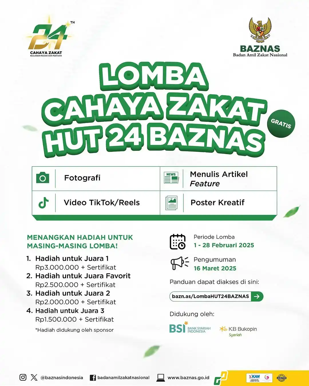 Image from Info Lomba: Lomba Video, Artikel, Fotografi, Menulis, dan Desain Poster Nasional 2...