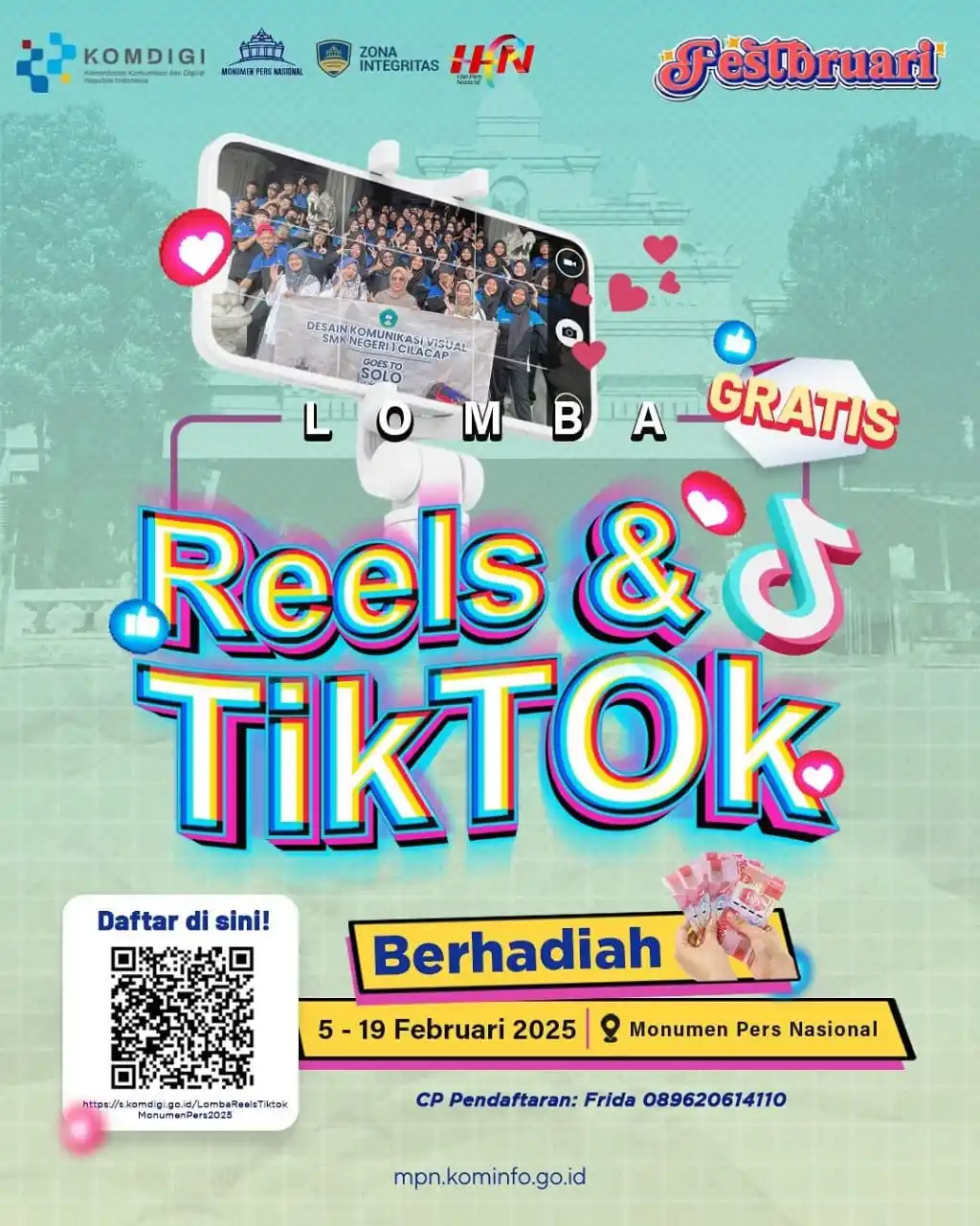 Image from Info Lomba: Lomba Reels Instagram dan Tiktok Nasional 2025, Gratis 😊 . . . . . A...
