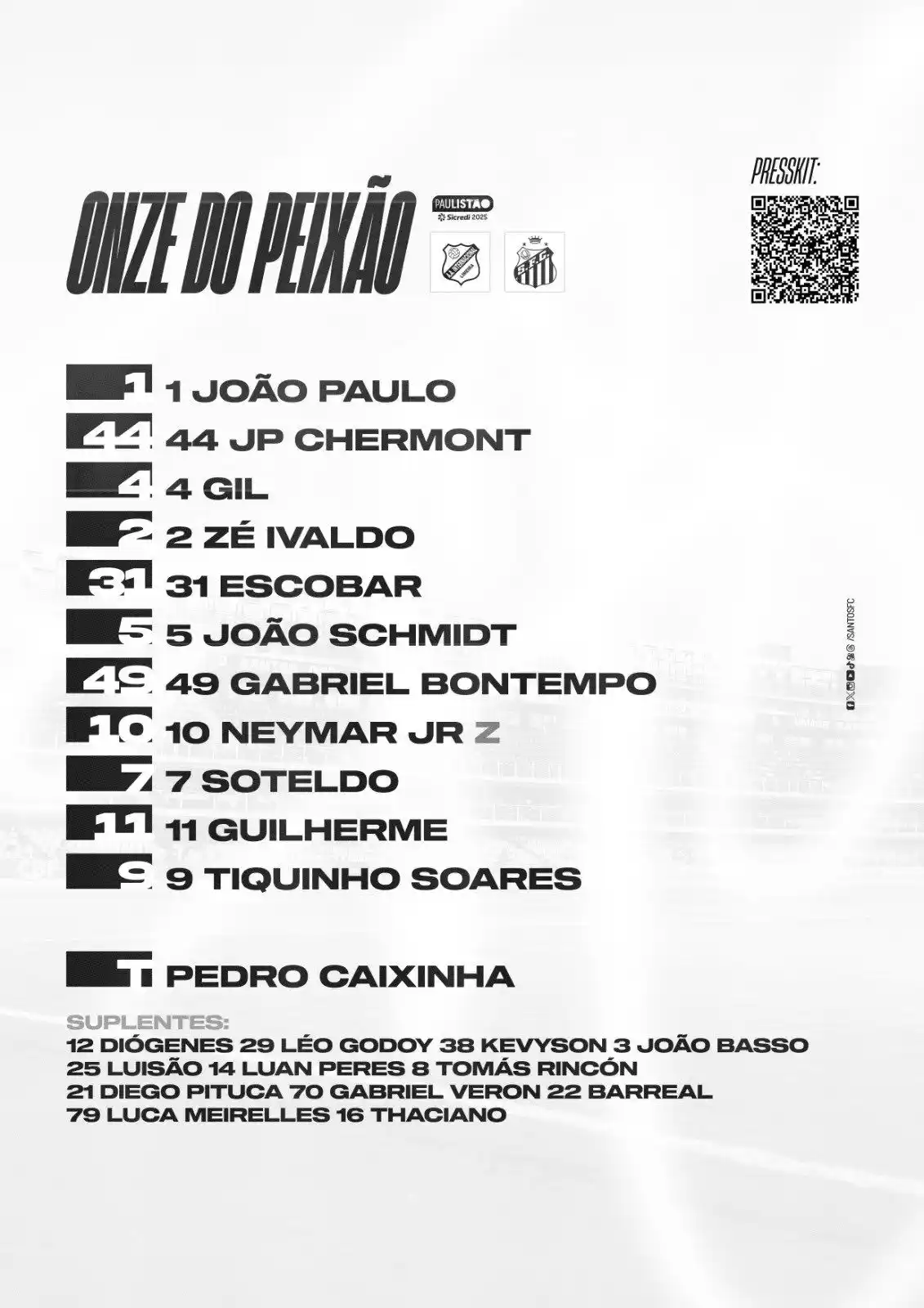 INFO | SANTOS FC ⚪️⚫️ post