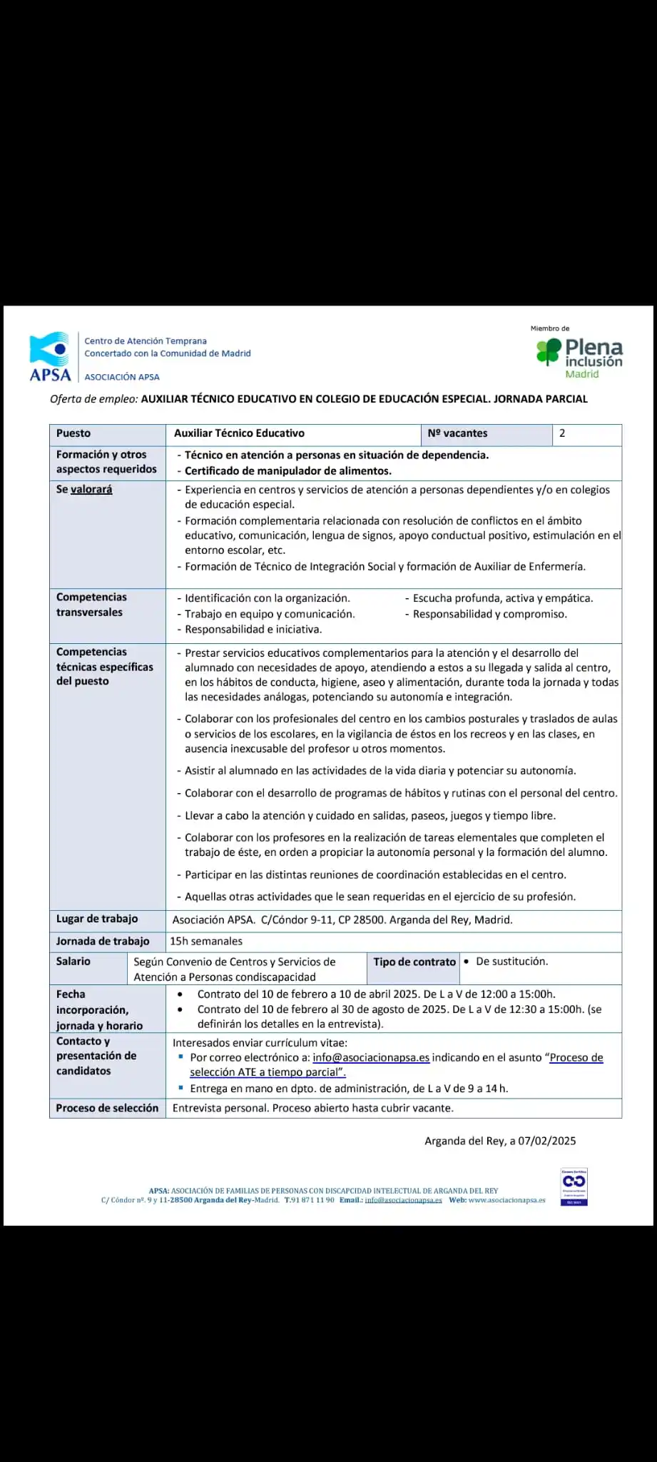 Jesús Serrano Servicios Socioculturales - Empleo Y Formación post