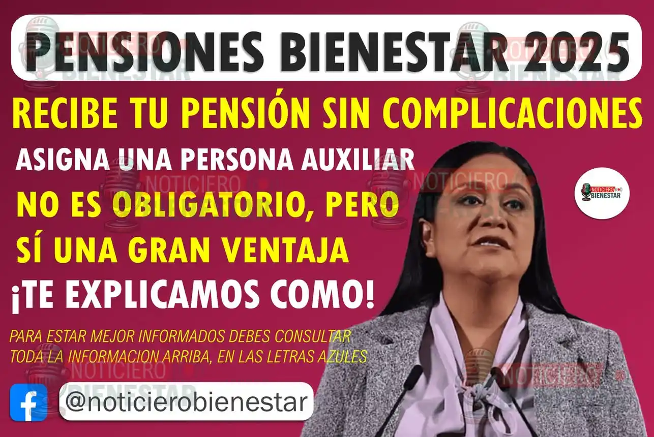 Image from JoceJob Bienestar: 📢💰 Pensión Bienestar 2025: ¿Qué es la persona auxiliar y por qué deb...