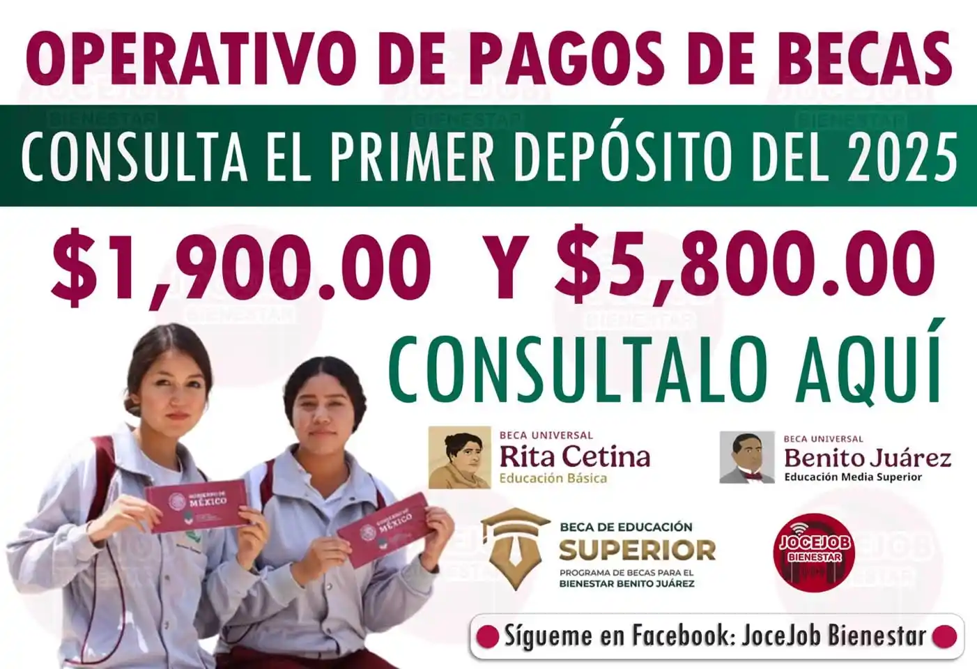 Image from JoceJob Bienestar: 🔥✅ ¡CONFIRMADO! Fechas Oficiales del Primer Pago de Becas Benito Juár...