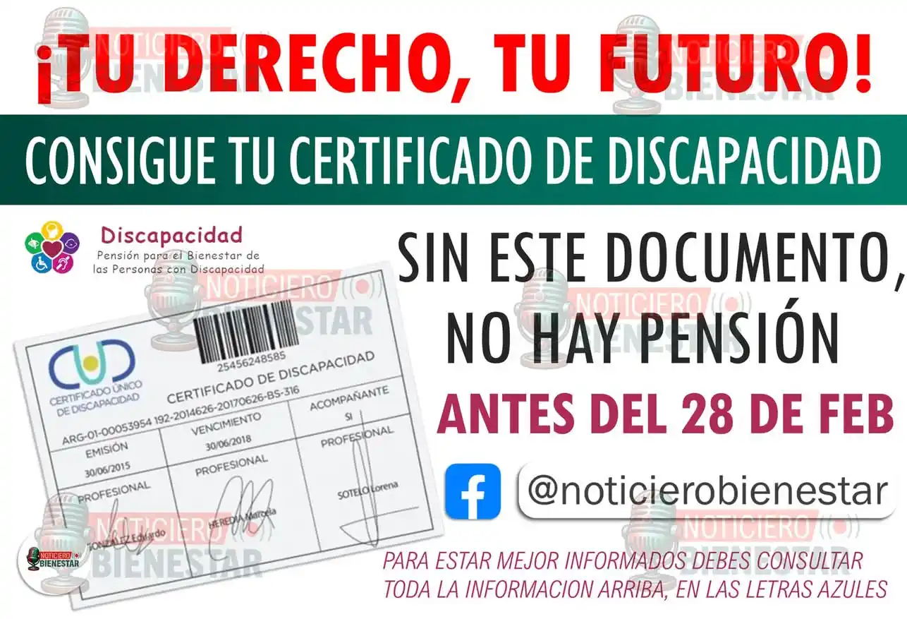 Image from JoceJob Bienestar: 🔥 ¡Consigue tu Certificado de Discapacidad 🏥 y asegura tu Pensión Bi...
