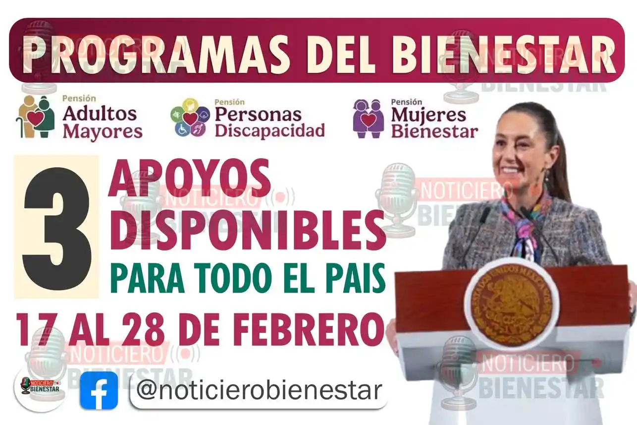 Image from JoceJob Bienestar: 📢 Estos son los 3 Programas para el Bienestar disponibles durante feb...