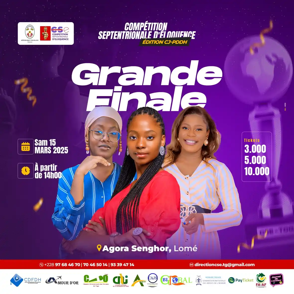 Image from Journal De L'orateur 228🇹🇬🎙️❤️: 📢 GRANDE FINALE NATIONALE – COMPÉTITION SEPTENTRIONALE D'ÉLOQUENCE CS...