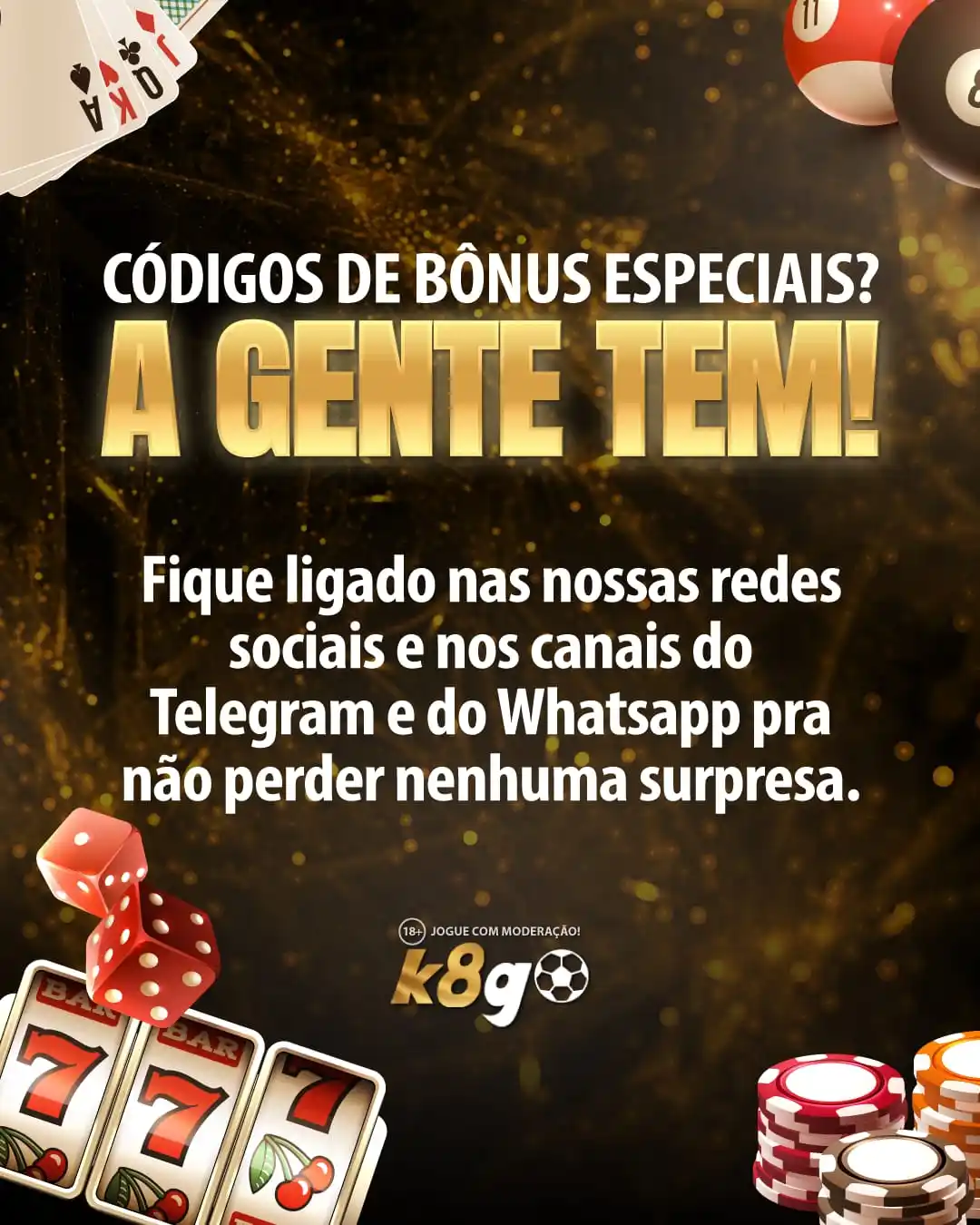 Image from K8GO VIP 📲🔥: 🎁 Atenção jogadores da noite, tem bônus especiais te esperando na K8G...
