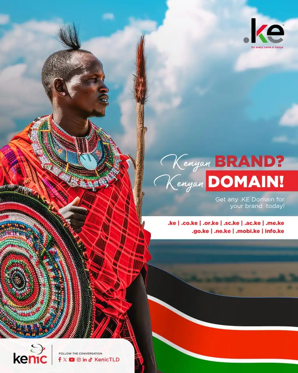 Image from Kenya Network Information Centre (KeNIC): Looking at this image, imagine your brand standing tall—bold, unique, ...