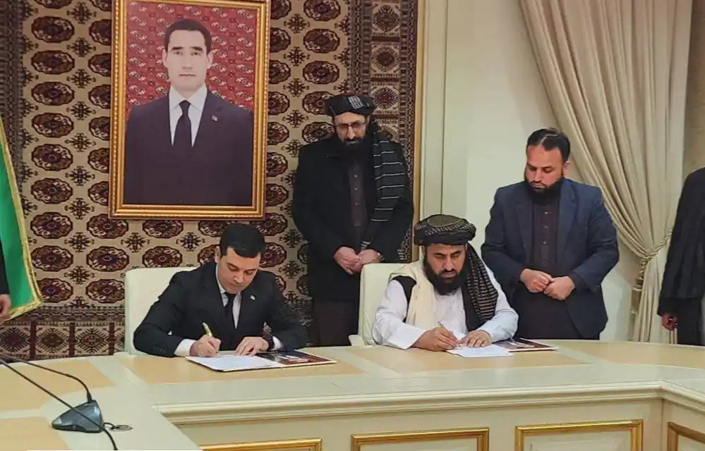 Image from خبر فوری کندز در مسیر فرهنگ: امضاى توافق نامه ٧ ميليون دالرى ميان افغانستان وتركمنستان معاون اداره...