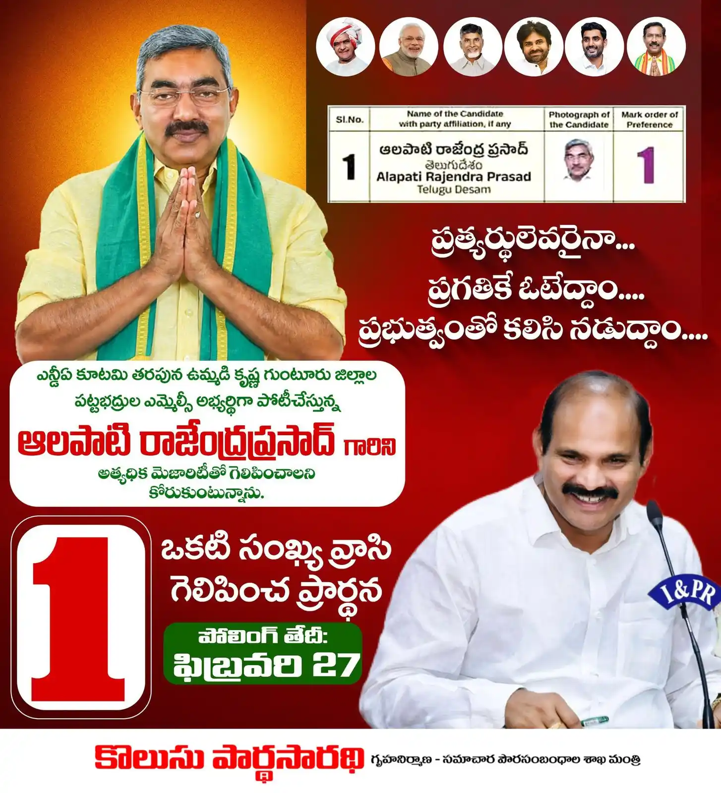 Kolusu Parthasarathy post