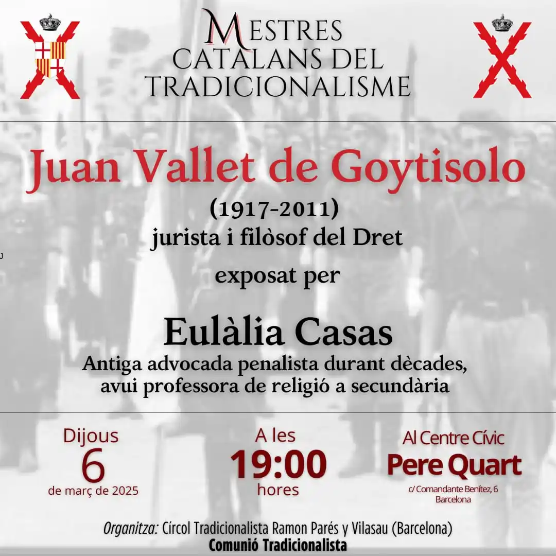Image from La Esperanza: *Convocatòria de la sessió de març del curs «Mestres catalans del trad...