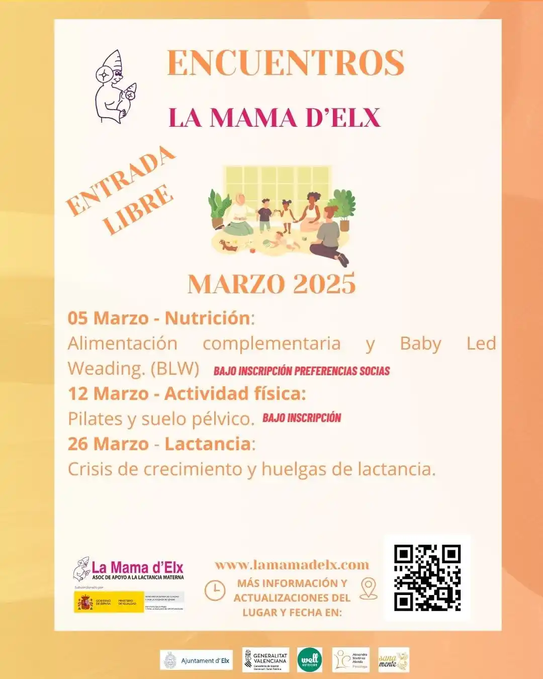 Image from La Mama d'Elx: Bienvenido MARZO con más ENCUENTROS , ACTIVIDADES y CHARLAS. Aquí os d...