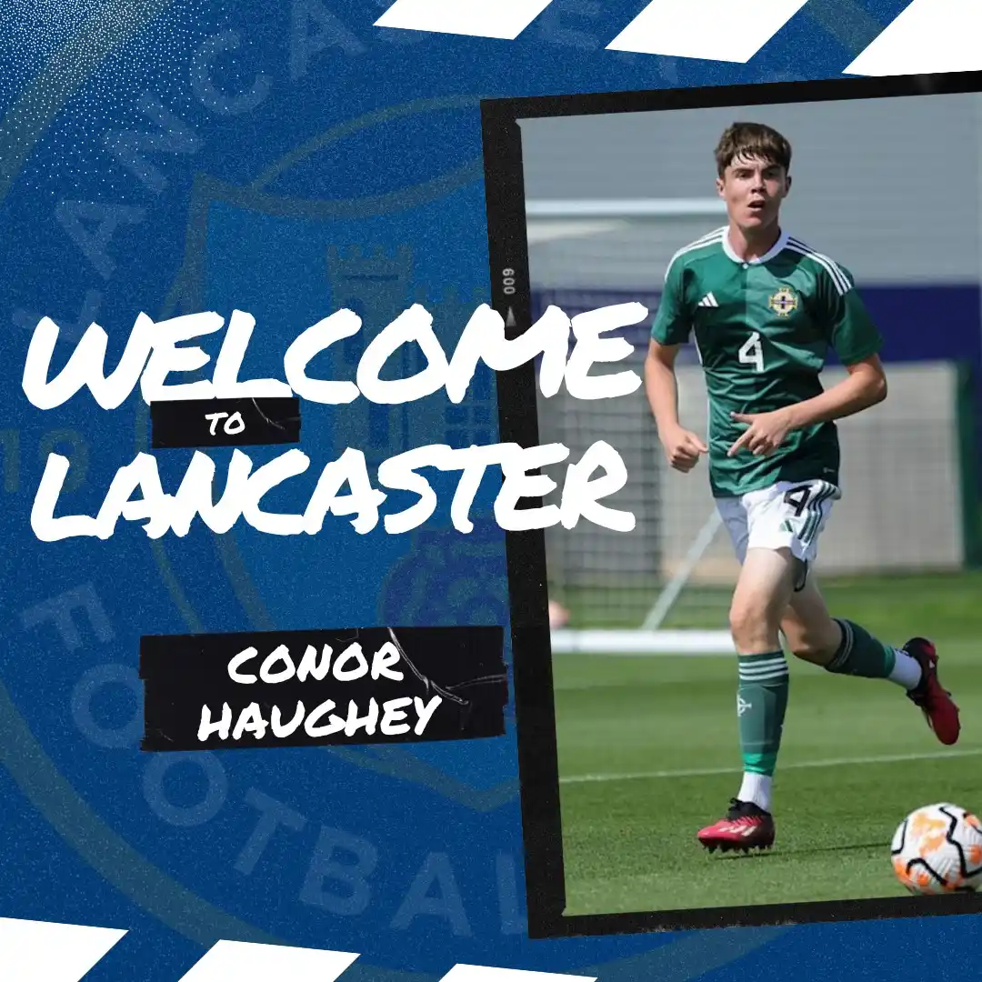 Image from Lancaster City Football Club : 𝗪𝗲𝗹𝗰𝗼𝗺𝗲 𝘁𝗼 𝗟𝗮𝗻𝗰𝗮𝘀𝘁𝗲𝗿, 𝗖𝗼𝗻𝗼𝗿!   We can confirm t...