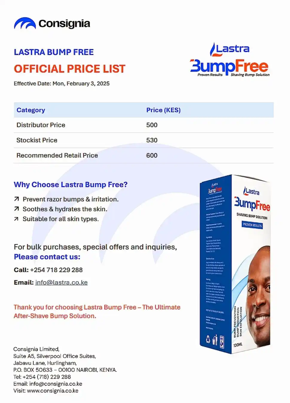 Image from Lastra: *Boost Your Sales with Lastra Bump Free – The Ultimate After-Shave Bum...